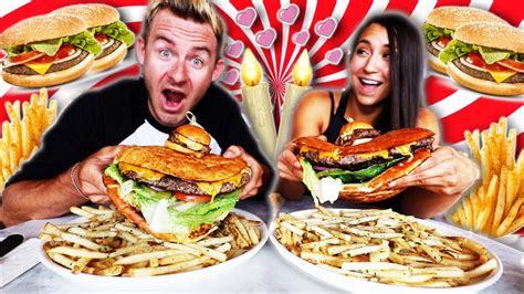 THE ULTIMATE FOOD CHALLENGE DATE! (15,000+ CALORIES) - YouTube