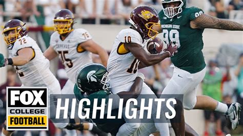 Central Michigan Chippewas vs. Michigan State Spartans Highlights | CFB on FOX - YouTube