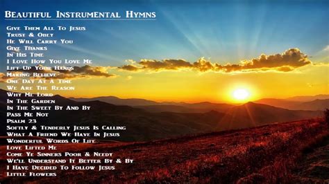 Instrumental Gospel Hymns & Inspirational Music Give Them All To Jesus ...