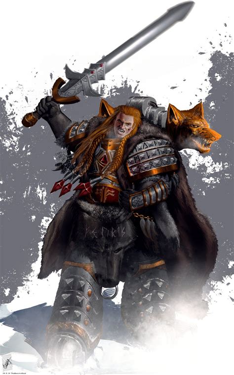 Leman Russ, Primarch of the Space Wolves, Wolf King of Fenris, and ...