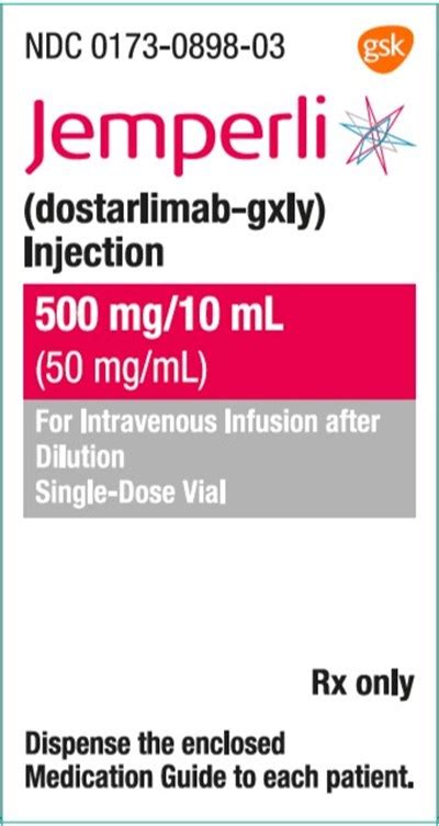 Label Jemperli Injection Intravenous - Indications, Usage & Precautions