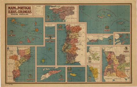 Map of Portugal, Islands, and Colonies present in Portuguese primary ...