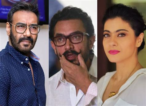 Ishq actors Ajay Devgn, Aamir Khan and Kajol reunite at the screening ...