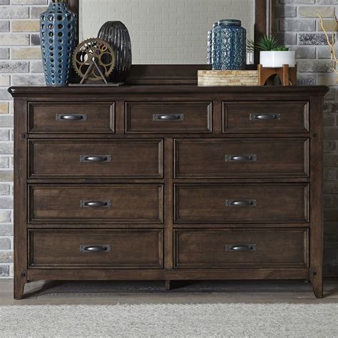 Saddlebrook 9 Drawer Dresser NIS882605502 by Samuel Frederick Furniture at The Furniture Mall