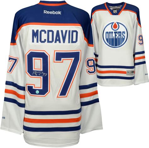 Connor McDavid Edmonton Oilers Autographed White Reebok Premier Jersey