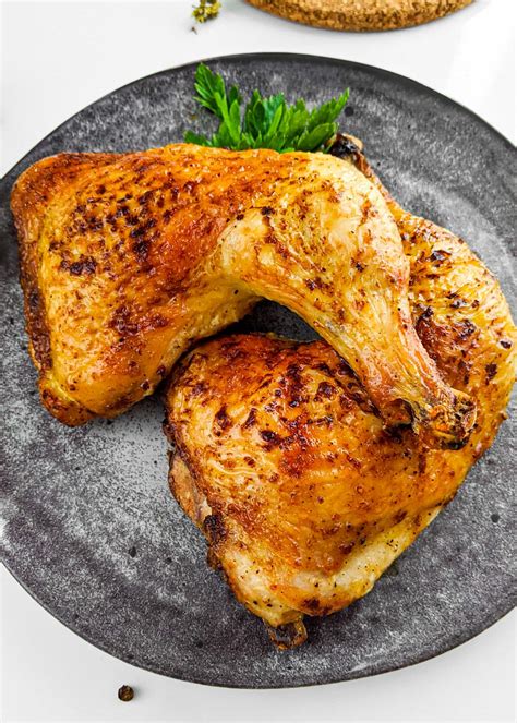 4-ingredient Chicken Leg Quarters in Air Fryer - Go Cook Yummy