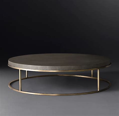 Nicholas Shagreen Round Coffee Table