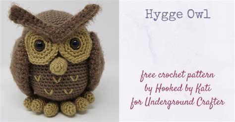 Crochet Pattern: Hygge Owl amigurumi by Hooked by Kati - Underground ...