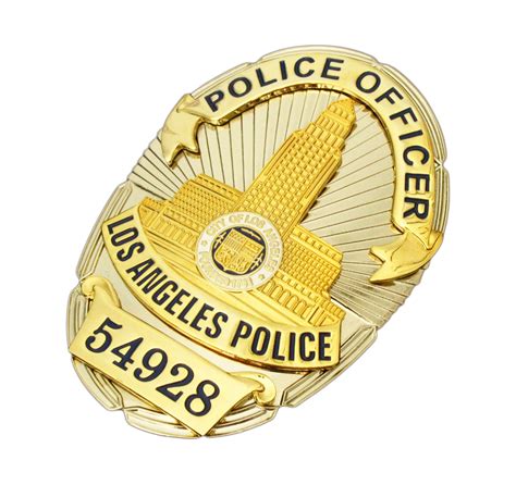 LAPD Police Officer #54928 Los Angeles Police Badge Replica Movie Prop – Cop Collectibles