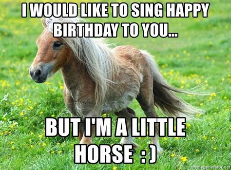 Happy Birthday Happy Birthday Meme Horse Birthday Meme On Meme | Images ...