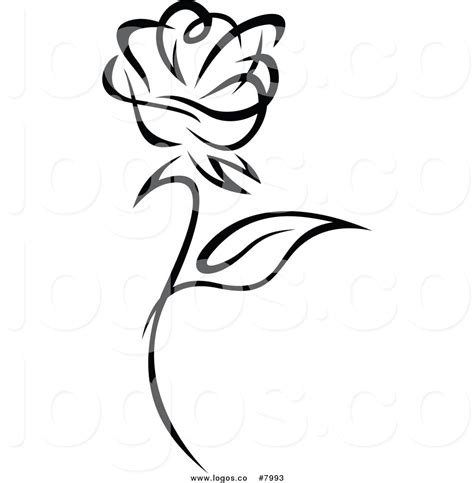 Rose Black And White Clipart | Free download on ClipArtMag