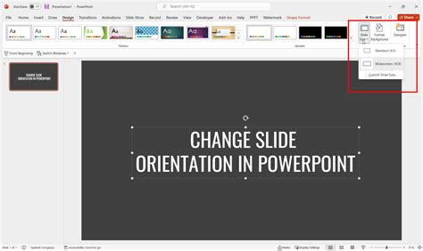 How To Change Slide Orientation in PowerPoint