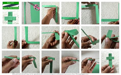 How To Make a Palm Cross With Paper - ourparishwls