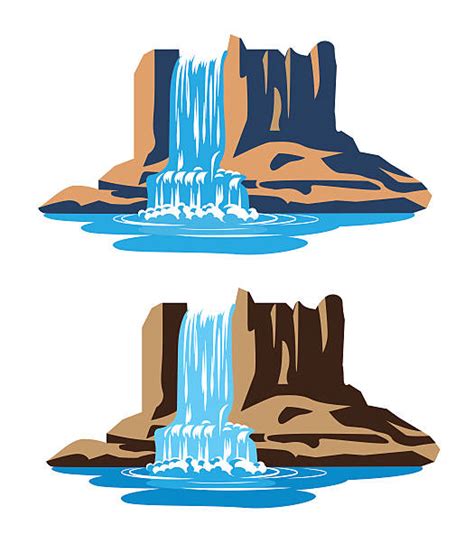 Waterfall Clip Art, Vector Images & Illustrations - iStock