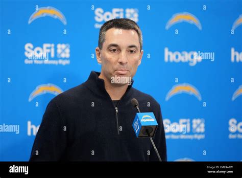 Los Angeles Chargers general manager Tom Telesco speaks at a press ...