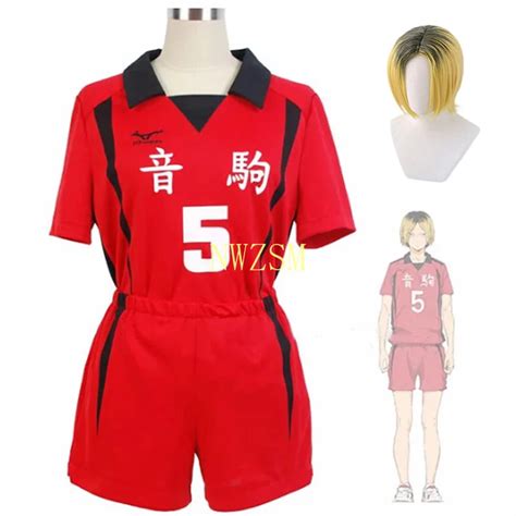 Anime Haikyuu Nekoma High School Uniform Kuroo Tetsurou/kozumekenma Jersey NO.1 and NO. 5 ...