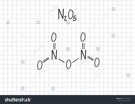 Dinitrogen Pentoxide Formula Handwritten Chemical Formula Stock ...