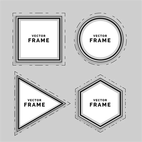 set of geometric abstract line frames - Download Free Vector Art, Stock Graphics & Images