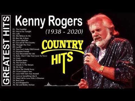 Greatest Hits Kenny Rogers Of All Time - Best Country Songs Of Kenny Rogers - RIP Kenny Rogers ...