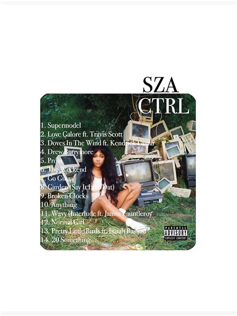 "sza ctrl album cover" Poster for Sale by LiyahLoved | Redbubble