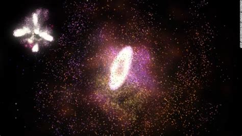 Watch this rare 'cosmic ring of fire' galaxy collide - CNN Video