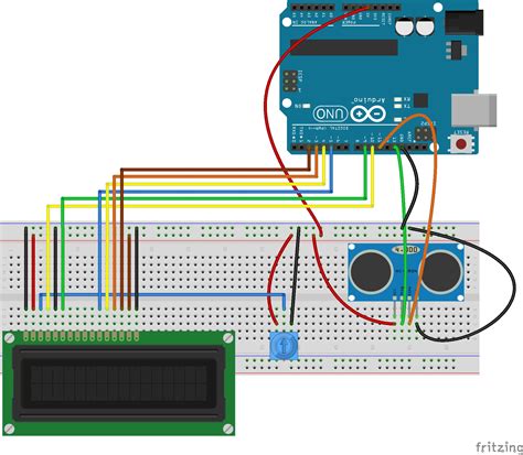 LESSON 20: Arduino LCD Project for Measuring Distance with Ultrasonic Sensor | Technology Tutorials