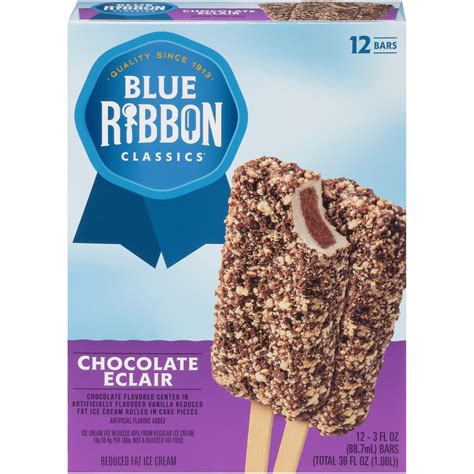 Blue Ribbon Classics Chocolate Eclair Ice Cream Bar , 12pk - Walmart ...