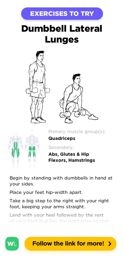 Dumbbell Side Lunges / Lateral Lunges – WorkoutLabs Exercise Guide