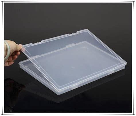 Portable A4 file Box Transparent plastic box Office Supplies Holder ...