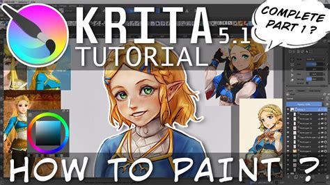 Krita 5.1 Complete Tutorial for Beginners part 1 - YouTube