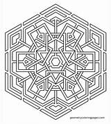 Free Geometric Mandala Coloring Pages Download  sketch template