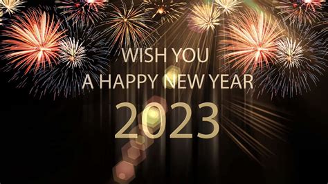 Wish You a Happy New Year 2023 and Music Sound - YouTube