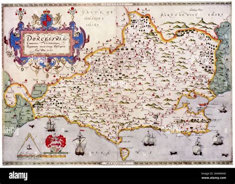 Dorset england map hi-res stock photography and images - Alamy