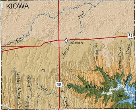 KGS--Geologic Map--Kiowa