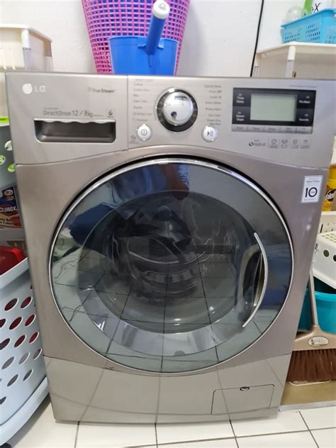 Lg True Steam Washer and dryer 12 - 8 KG, TV & Home Appliances, Washing ...