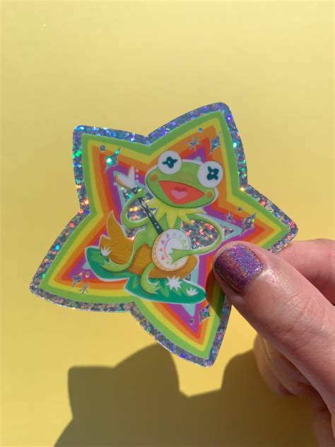 Rainbow Connection Holographic Sticker - Etsy