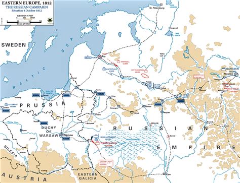 Napoleon Russian Campaign 1812 Map