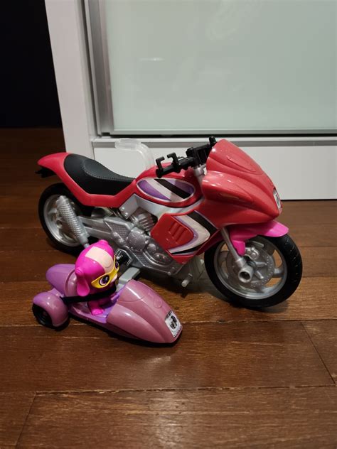 Barbie spy squad motorcycle with side car and spy dog, Hobbies & Toys ...