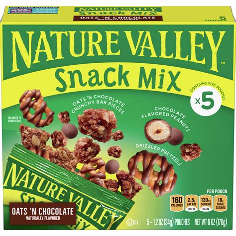 Nature Valley Crunchy Oats 'N Chocolate Snack Mix 5 Count - Walmart.com - Walmart.com