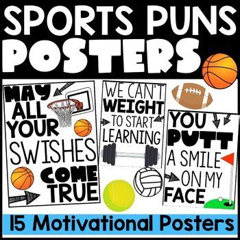 Sports Puns Posters | Puns, Sports, Poster