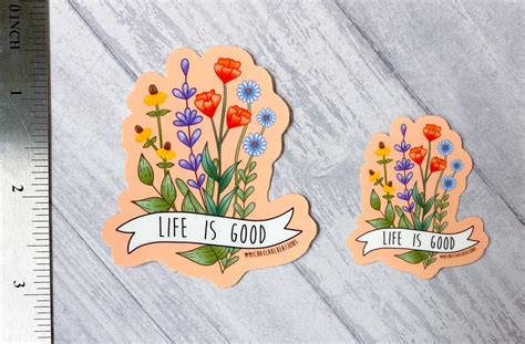 Life is good Sticker Stickers for Hydroflask Stickers | Etsy