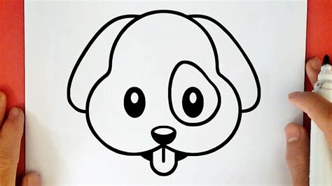 CÓMO DIBUJAR EL CACHORRO EMOJI