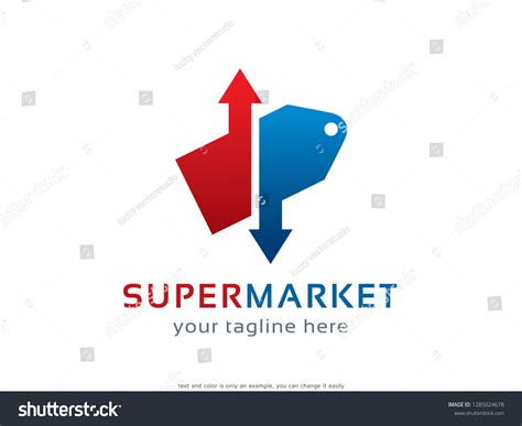 Supermarket Logo Template Design Vector Emblem Stock Vector (Royalty ...