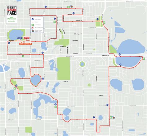 Course Maps - Best Damn Race - Orlando, FL