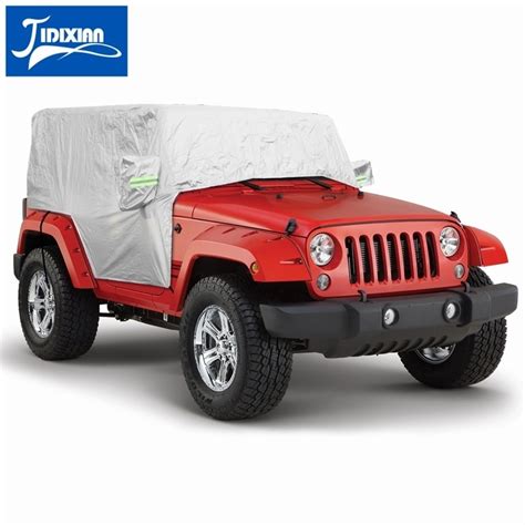 Car Cover for Jeep Wrangler JK 2 Doors 2007 2017 Car Body Waterproof Windproof Dustproof UV ...