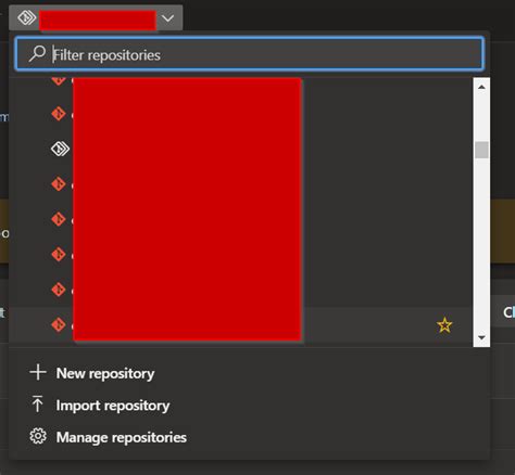 git - What does the transparent repository icon mean in Azure DevOps ...