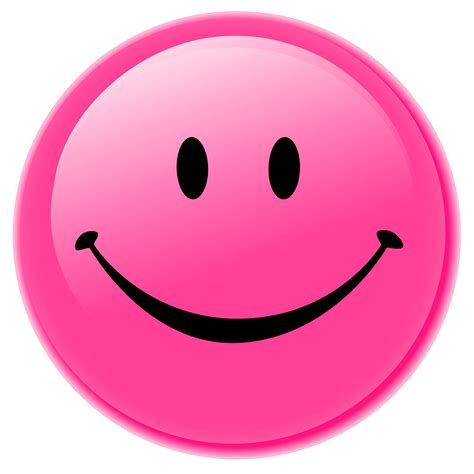 pink smiley face - Clip Art Library