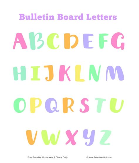 Free Printable Bulletin Board Letters Templates [PDF] - Printables Hub