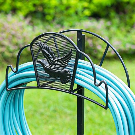 Amagabeli Garden Hose Holder Stand Freestanding Holds 125Ft Water Hose Detachable Rustproof Rack ...