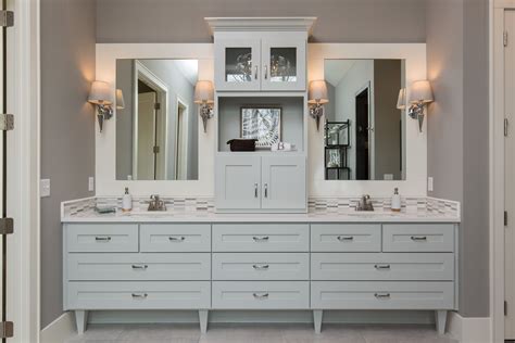 Master Bathroom Double Vanities | Bathroom design layout, Modern ...